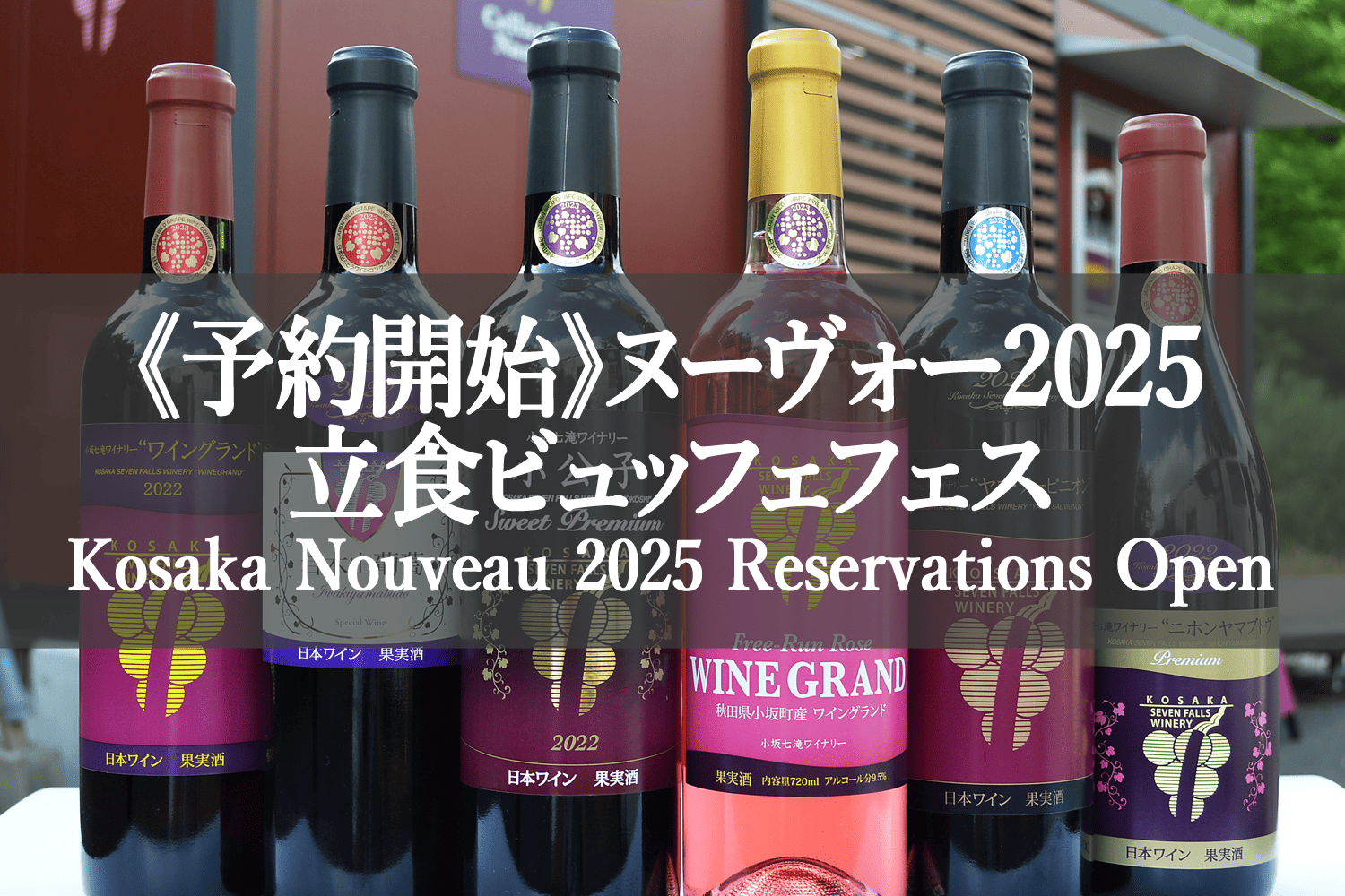 【超激レア非売品】 EXPO 2025 アメリカパビリオ　ワインタンブラー 小坂七滝ワイナリー 「ヌーヴォー2025 」立食ビュッフェフェス - 小坂